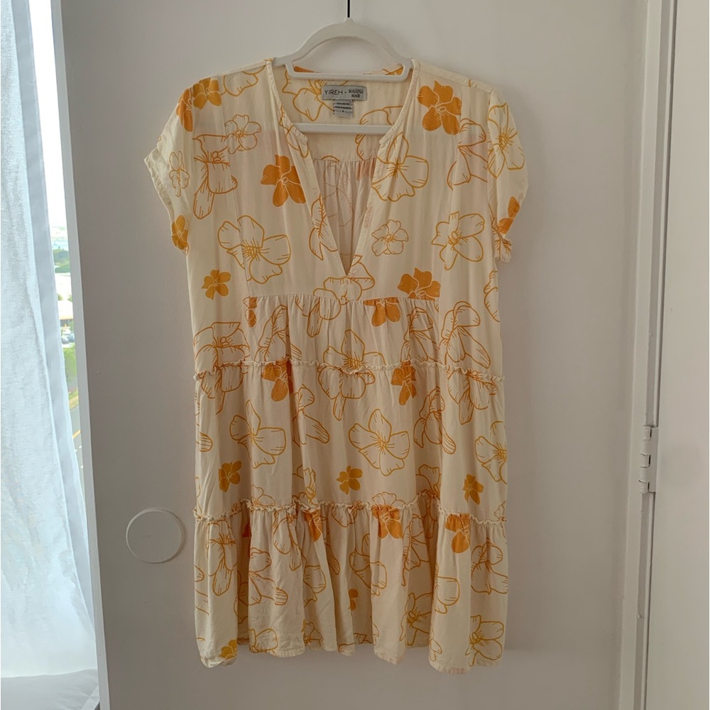 Yireh x Mahina Made Dress Florentine Puakenikeni